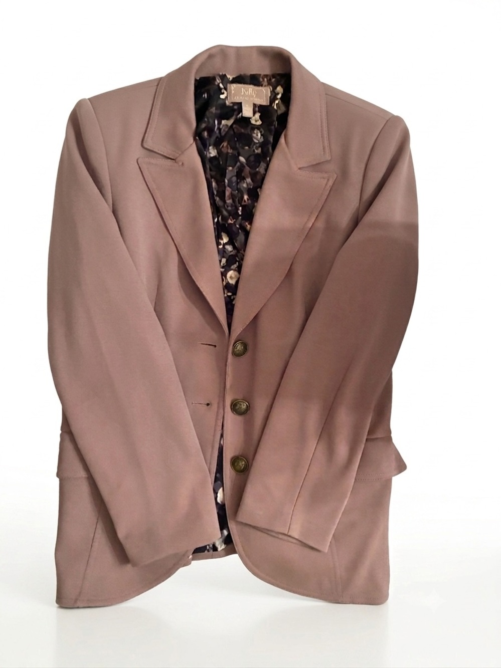 Kelly by Clinton Kelly Women’s Taupe Blazer Jacket - Classic Fit